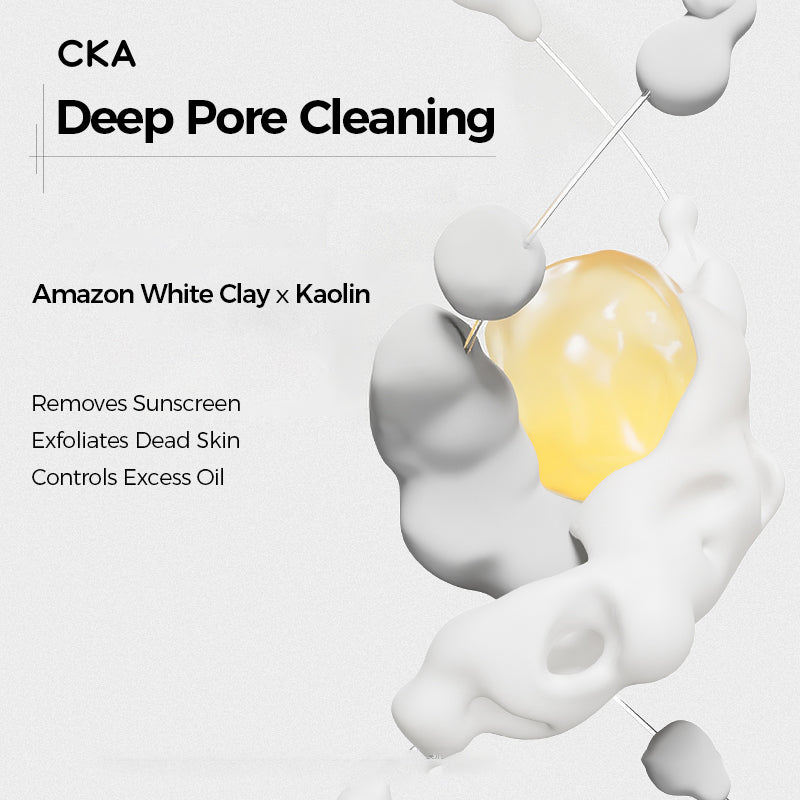 CKA Amino Acid White Clay Cleansing Dual-Chamber Facial Cleanser