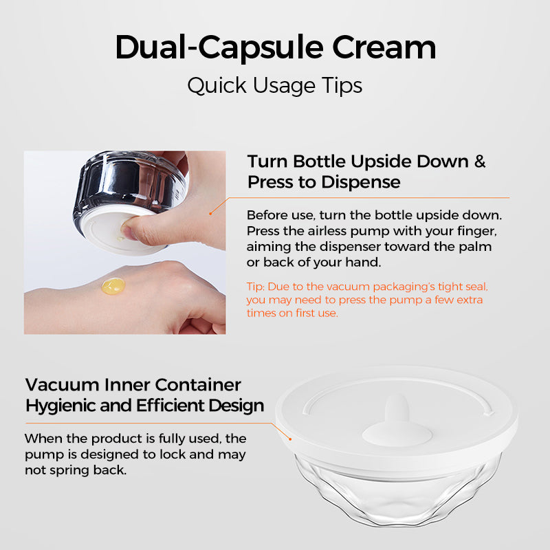 CKA Dual-Chamber Firming Cream& Pore-Refining Serum