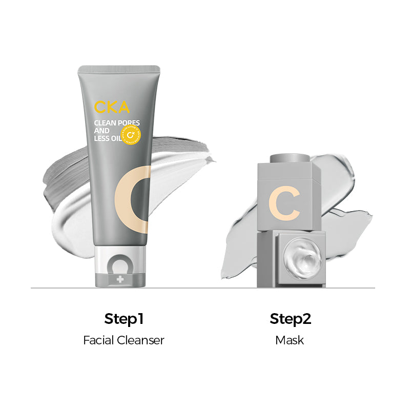 CKA Amino Acid White Clay Cleansing Dual-Chamber Facial Cleanser