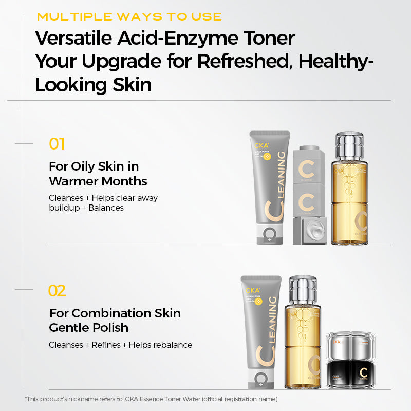 CKA Acid-Enzyme Toner Help Reveal Smoother  Healthy-Looking Skin